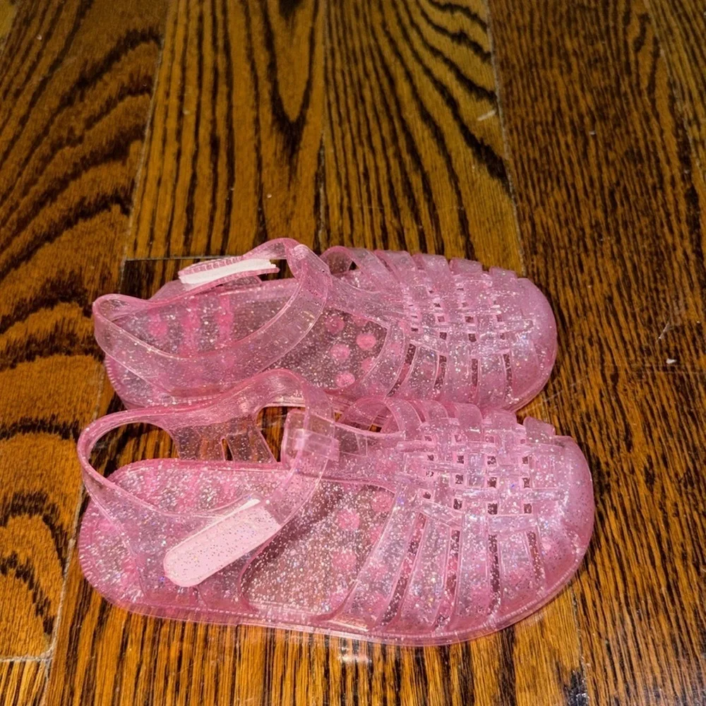 Kids Glitter Jelly Sandals - Pink, Purple, Iridescent Bundle of 3